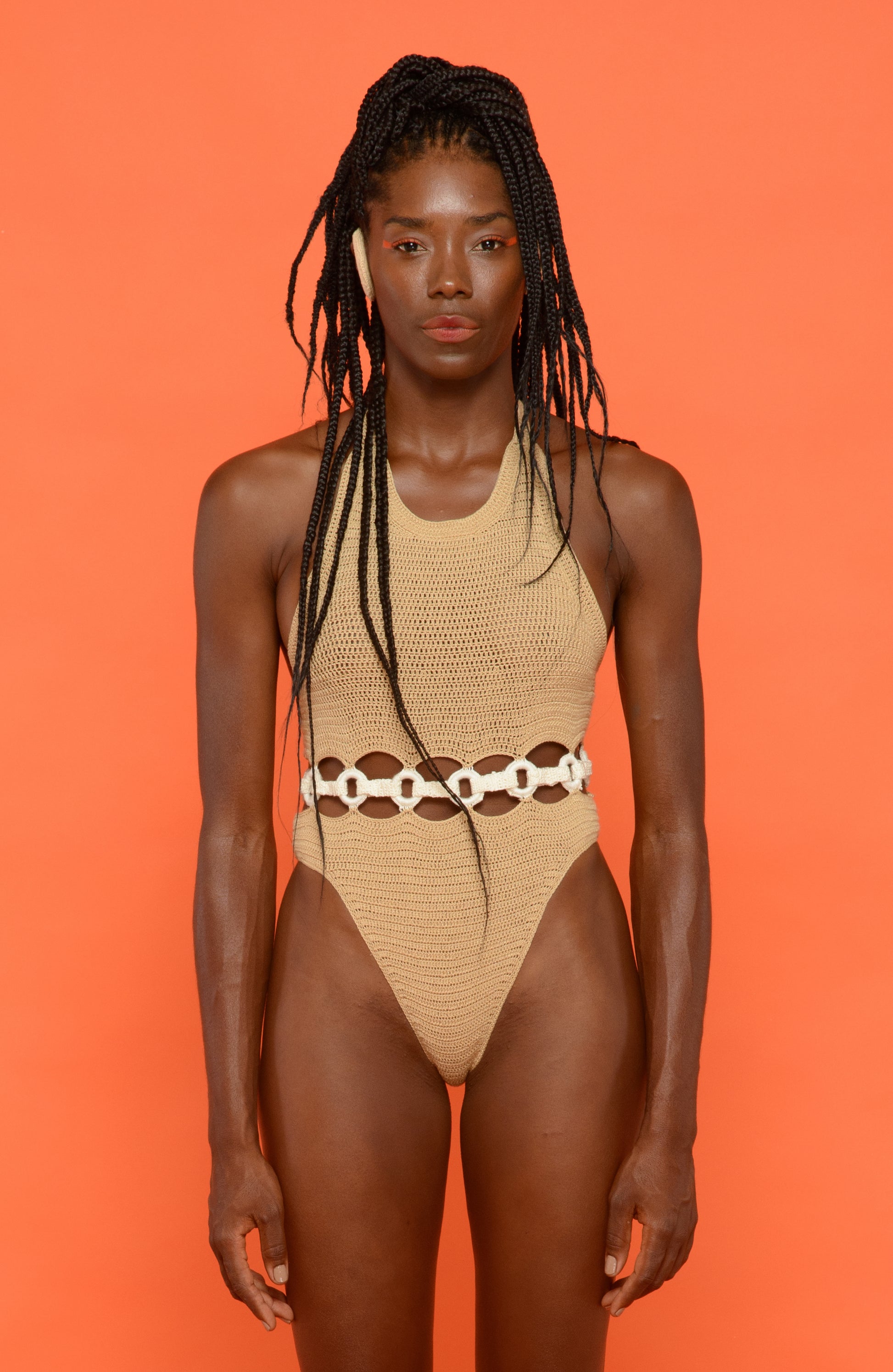 Amini Swimsuit Camel