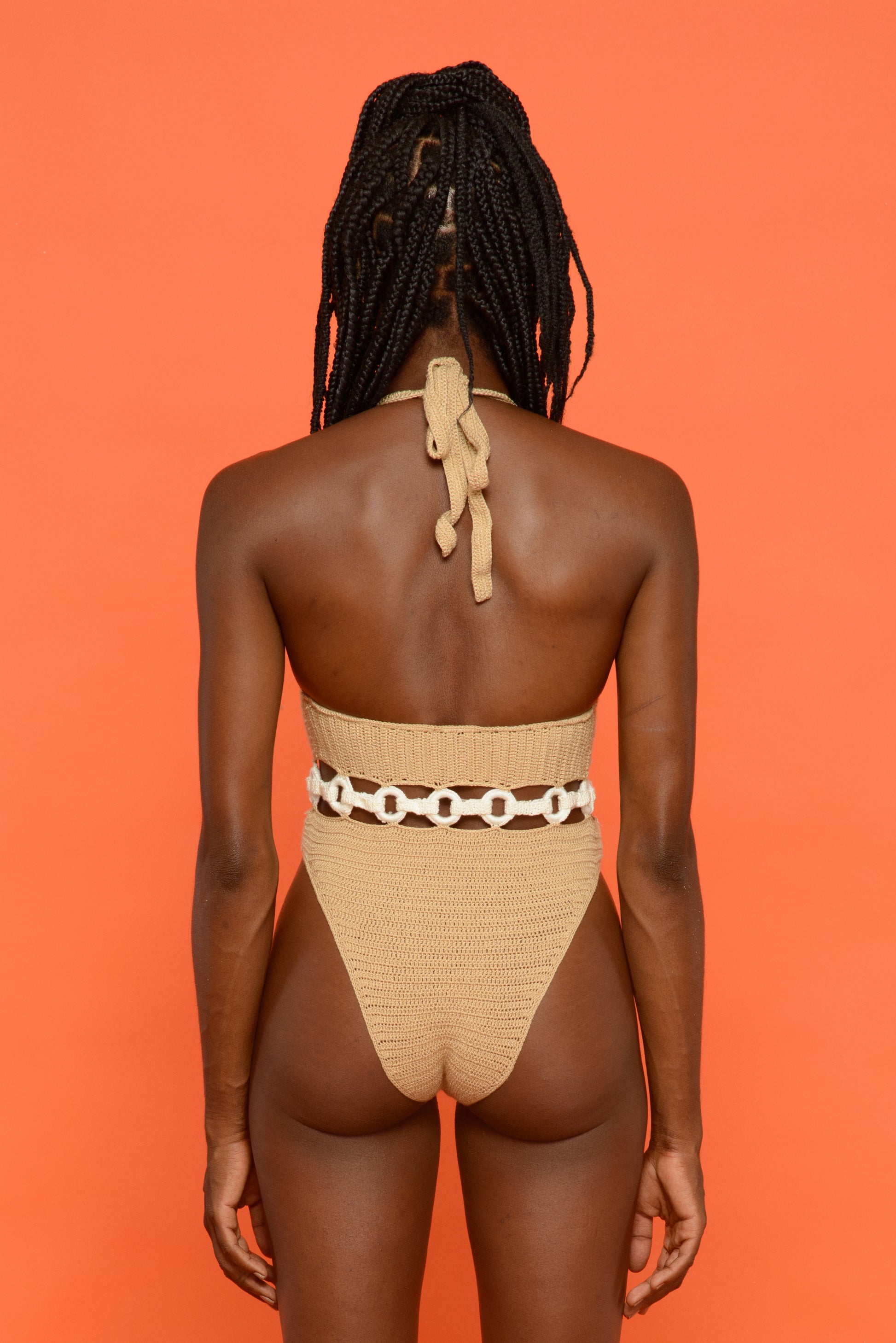 Amini Swimsuit Camel