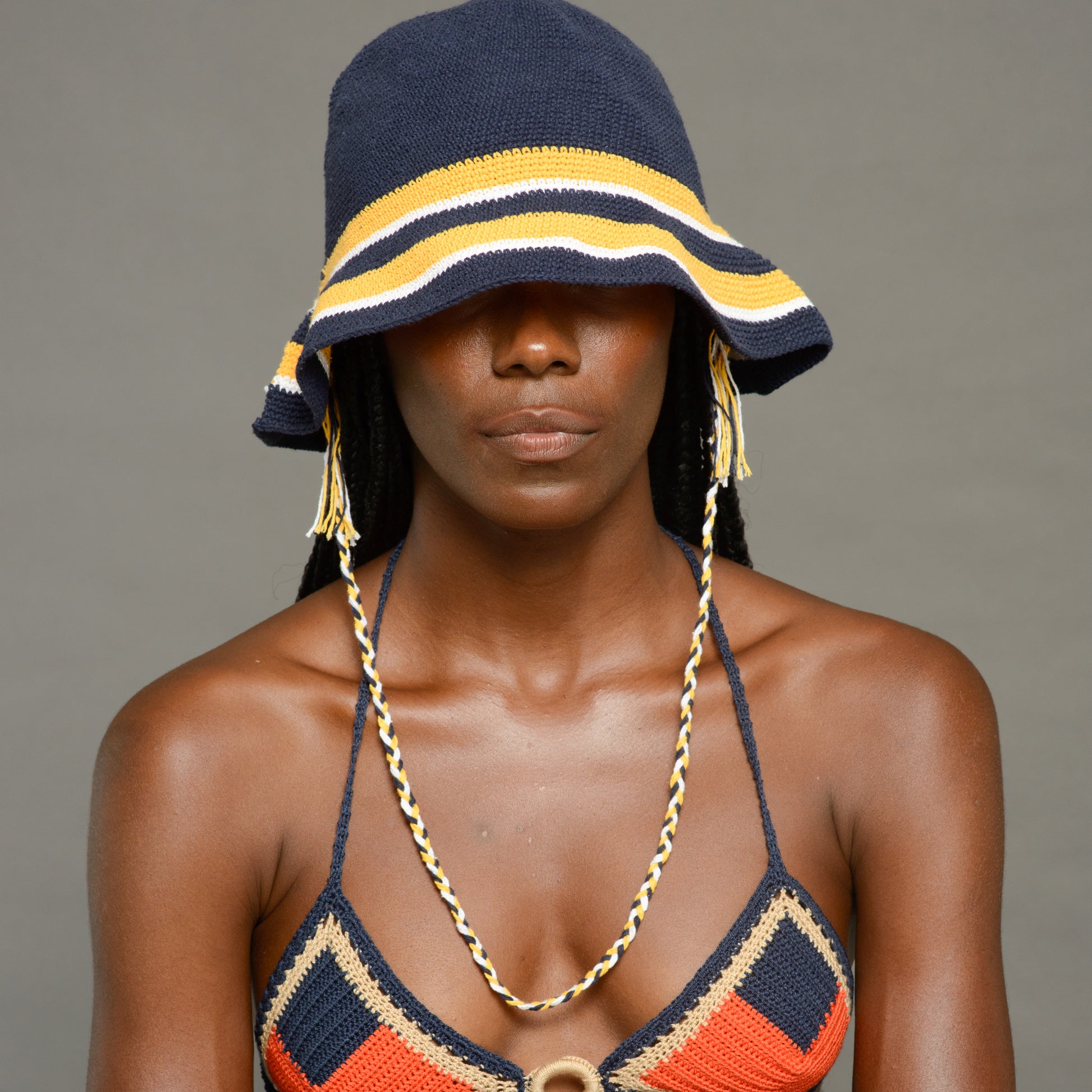 Kofia Hat Navy Soft Brim